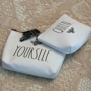 Rae Dunn cosmetic bags - set of two
